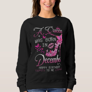 En drottning föddes i december Grattis på födelsed T Shirt