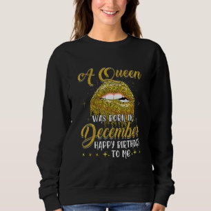 En drottning föddes i december Grattis på födelsed T Shirt