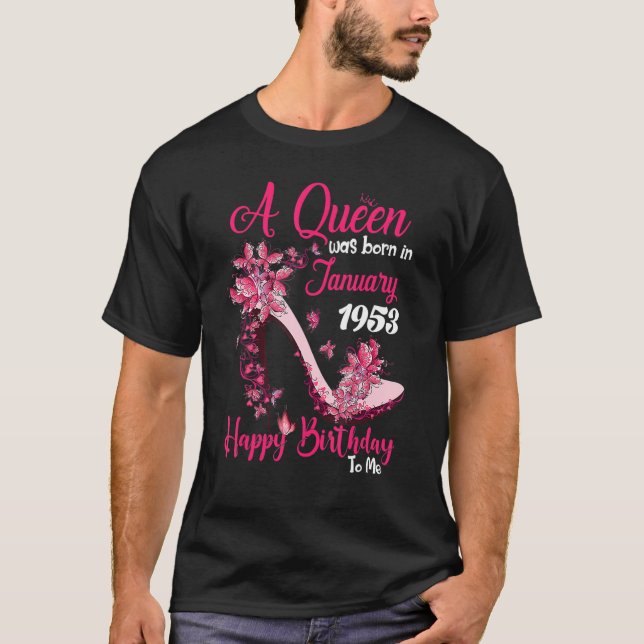 En drottning föddes i januari 1953, 70:e Bi T Shirt (Framsida)