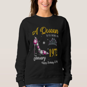 En drottning föddes i januari 1972, hög häl 51:a B T Shirt