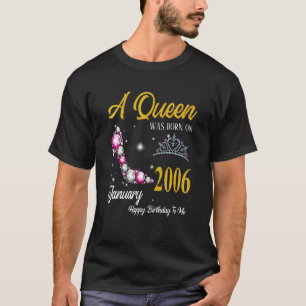 En drottning föddes i januari 2006 17:e årsdagen t shirt