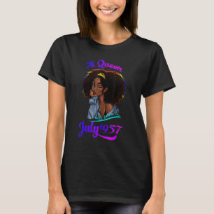 En drottning föddes i juli 1957 65e Birthday T Shirt