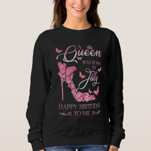 En drottning föddes i juli Grattis på födelsedagen T Shirt