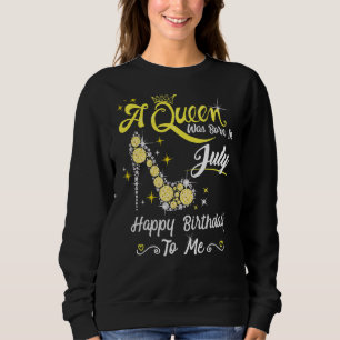 En drottning föddes i juli Grattis på födelsedagen T Shirt