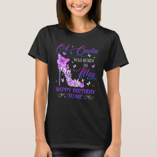 En drottning föddes i maj Högklackar T Shirt