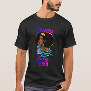 En drottning föds i juli 1958 Lycklig 64:e födelse T Shirt