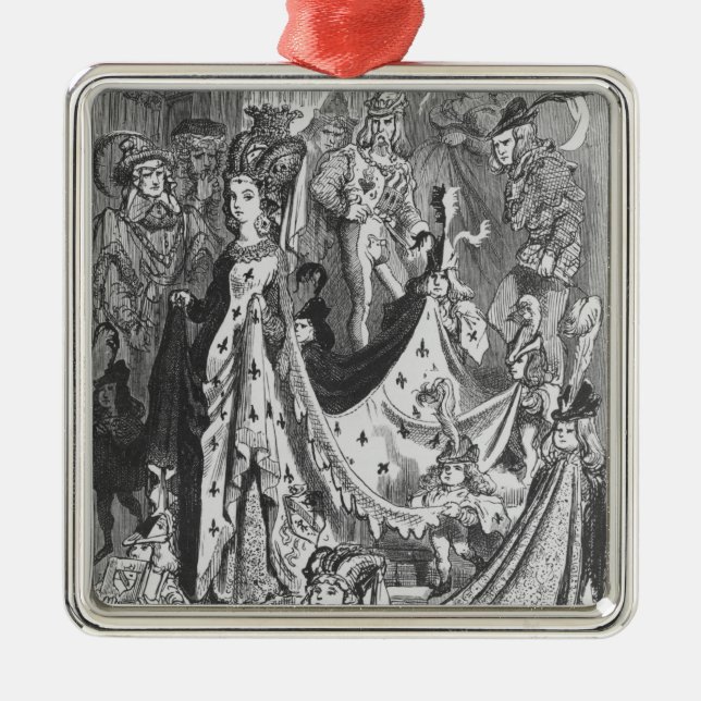 En drottning julgransprydnad metall (Framsidan)