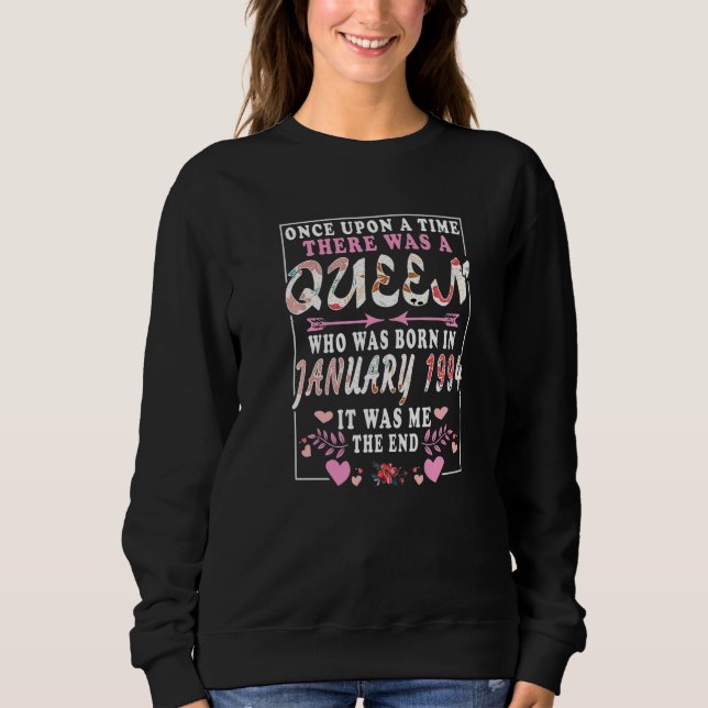 En drottning som föddes i januari 1994 t shirt (Framsida)