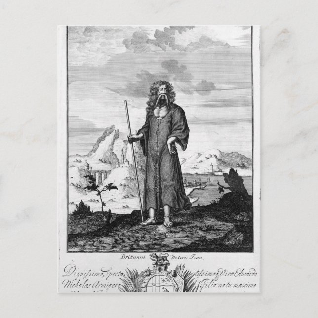 En druid vykort (Framsida)