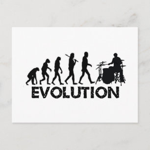 En drummers utveckling vykort