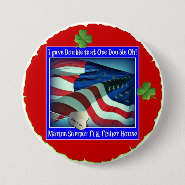 En Dubbla Oh St. Patrick's Day Fundraiser Knapp (Framsida)