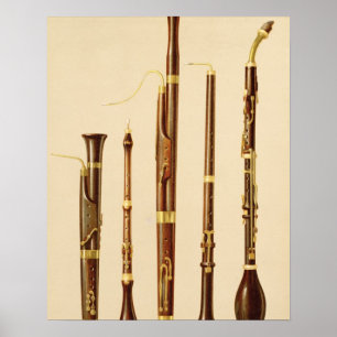 En dulcian, en oboe, en basson, en oboe da caccia poster