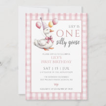 En dum anka tjej 1-års födelsedagsfest