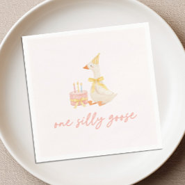 En dum gås 1-årsdag pappersservett