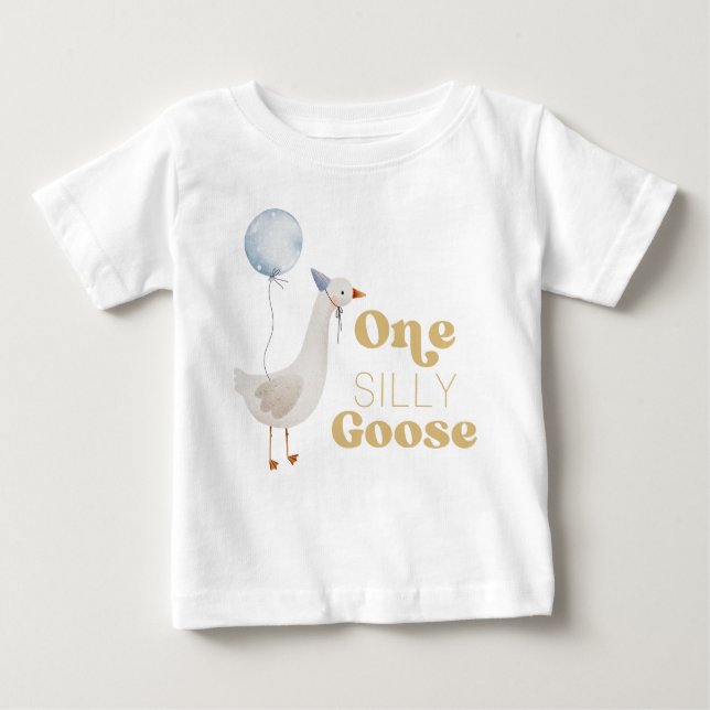 En dum gås 1-årsdag t shirt (Framsida)