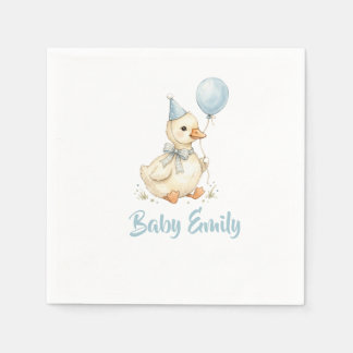 En dum gås baby shower personliga näsdukar pappersservett