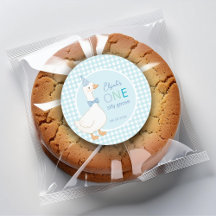 En dum gås blå födelsemössa pojke ettårsdag