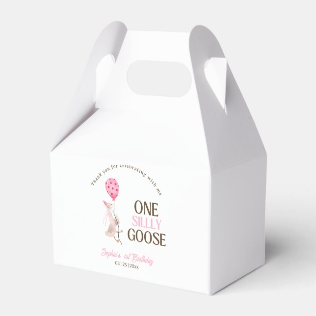 En dum gås födelsedag, Tjej 1:a födelsedagen Rosa Presentaskar (Framsidan Sidan)