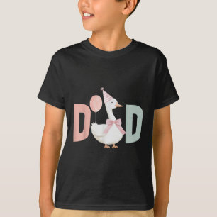 En dum gås pappa 1:a första födelsedag familj matc t shirt