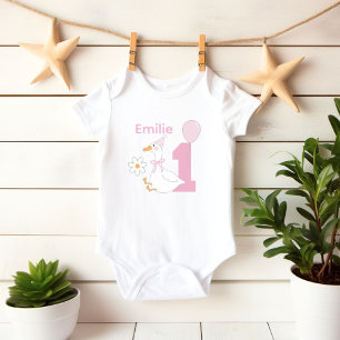 En dum gås Personlig namn Första födelsedag T Shirt