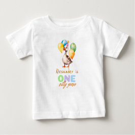 En dum gås pojken blå 1-årsdag t shirt