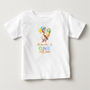 En dum gås Pojken Blå 1-årsdag  T Shirt