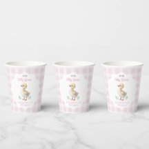 En dum gås rosa randig flicka första födelsedag
