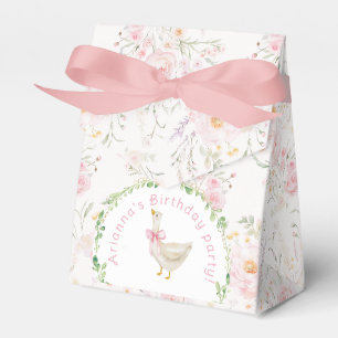 En dum gås Rosa skugga rosafärgad rosett Flicka 1- Presentaskar