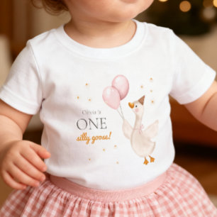 En dum gås vårfest bondgård Första födelsedag T Shirt
