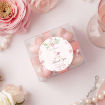 En dum gås vintage rosa anka 1-års födelsedag