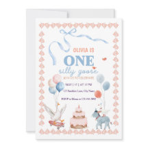 En dum gåsflicka Första födelsedagen Vattenfärg