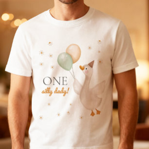 En dum pappa gås vår fest gård födelsedag t shirt