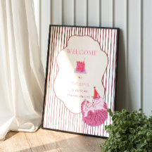 En dum rosa kattunge 1-årsdag