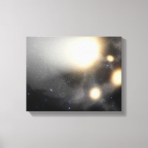 En dundersuccé-upp av galaxer canvastryck