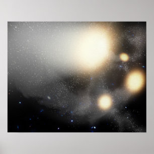 En dundersuccé-upp av galaxer poster