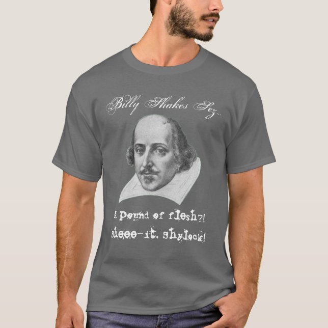 En dunka av kött? Mörk Tee Shirt (Framsida)