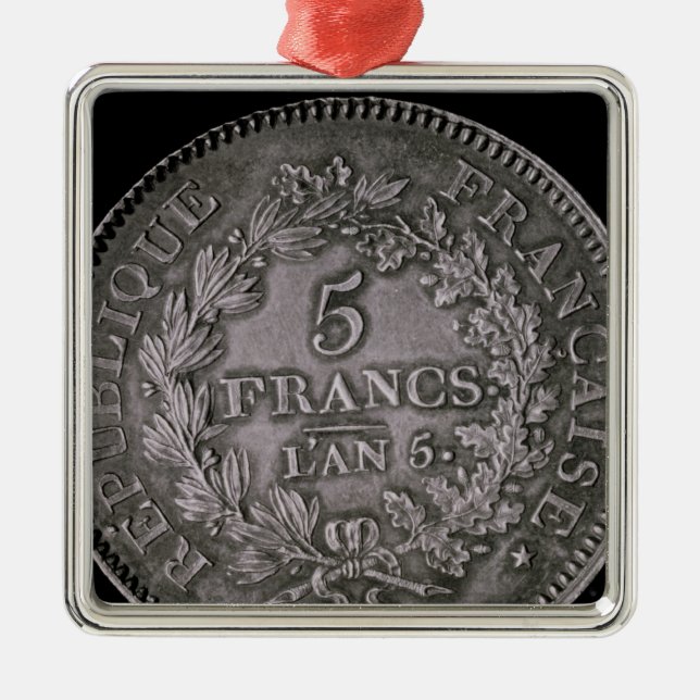 En dunka av tjugo sols julgransprydnad metall (Framsidan)