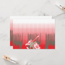 En dynamisk grafik har en röd, mönstrad design inbjudningar