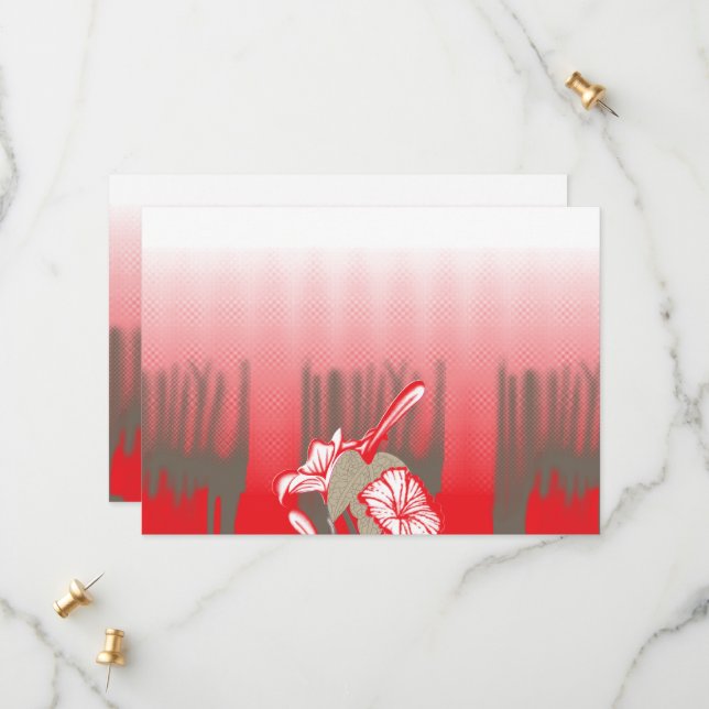 En dynamisk grafik har en röd, mönstrad design spara datumet (Fram/Back In Situ)