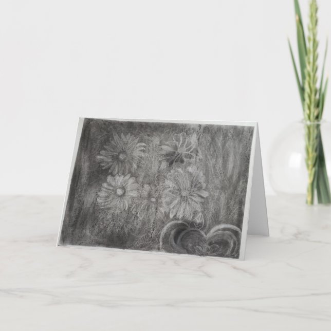 "En dyster samling" Kondoleanskort Kort (Framsida)