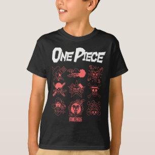 En Ece Anime Jolly Rogers-ikoner Konturer För Besä T Shirt