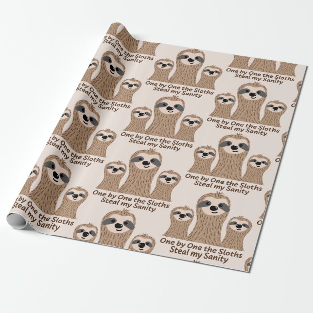 En efter en Sloths stjäl min sanitetskål Presentpapper (Utrullad)
