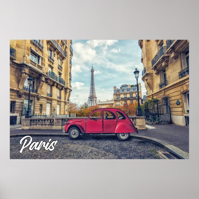 En eftermiddag i Paris, Frankrike Poster (Framsidan)