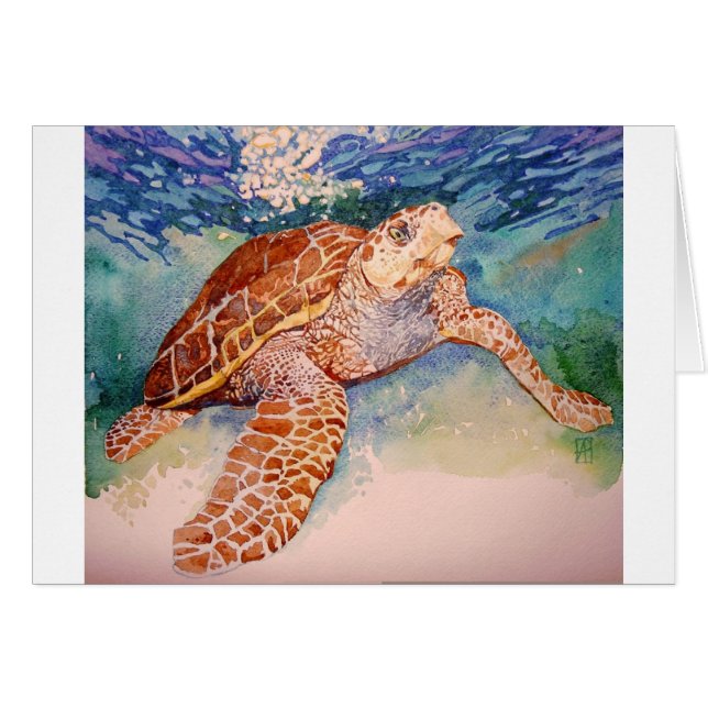 En eftermiddagsimma hälsningskort (Framsidan Horizontal)