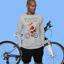 En ekorre på en cykeljulklapp för cyklist t shirt