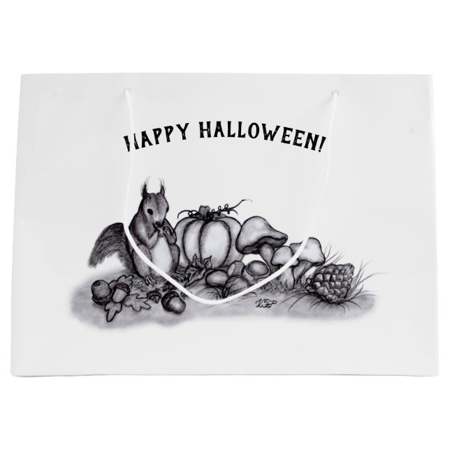 En ekorre på hösten, Happy halloween! (Framsidan)