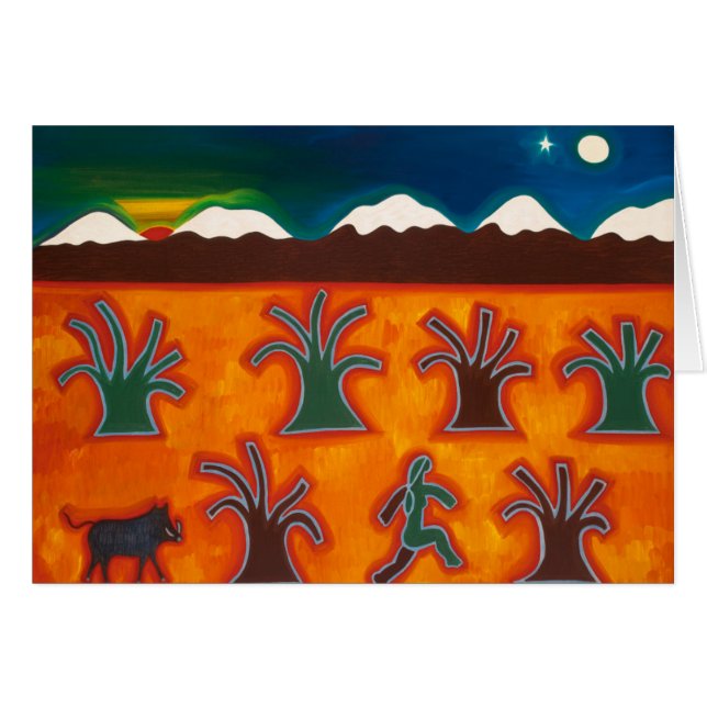 En el Invierno 2010 för Los Olivos Hälsningskort (Framsidan Horizontal)