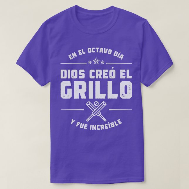 En el octavo da Dios cre el Grillo T Shirt (Design framsida)