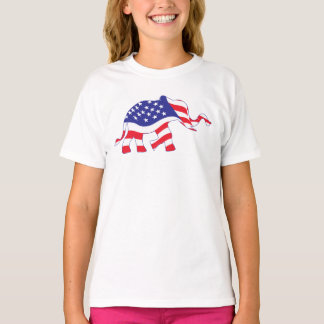 en elefant av USA flagga T Shirt