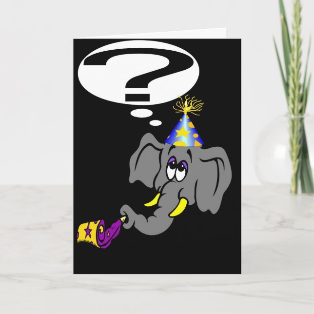 EN ELEFANT GLÖMMER ALDRIG HELGKORT (Framsida)